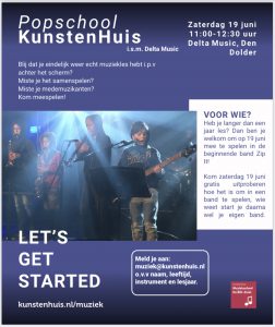 KunstenHuis band day let's get started op 19 juni 2021